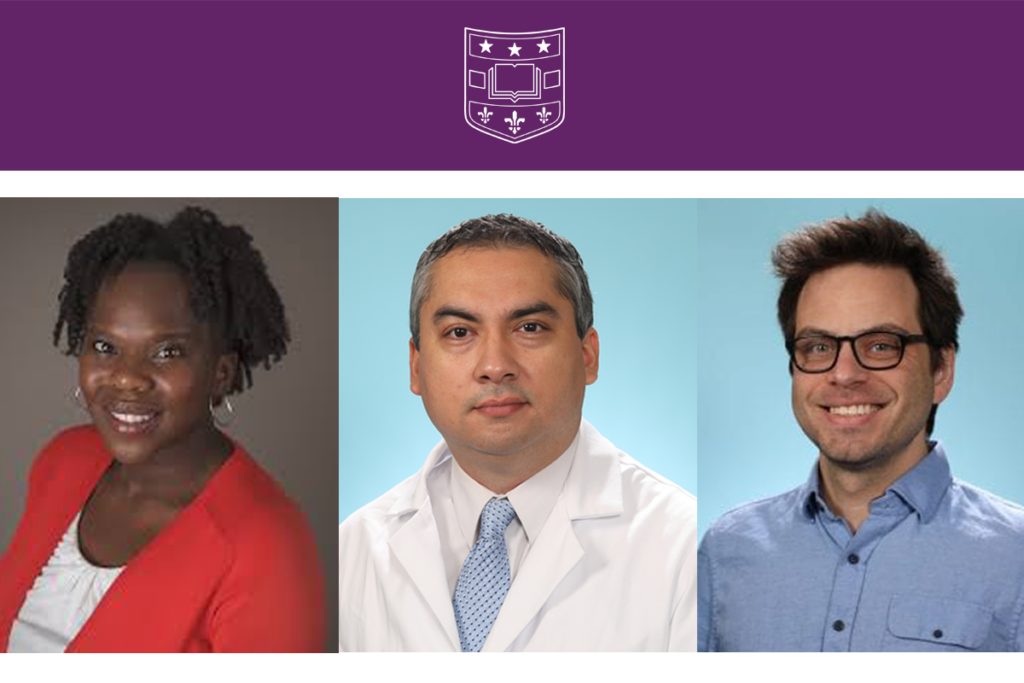 Felicia I. Gomez, PhD; Jesus Jimenez, MD, PhD and Felipe Almeida de Pinho Ribeiro, PhD headshots